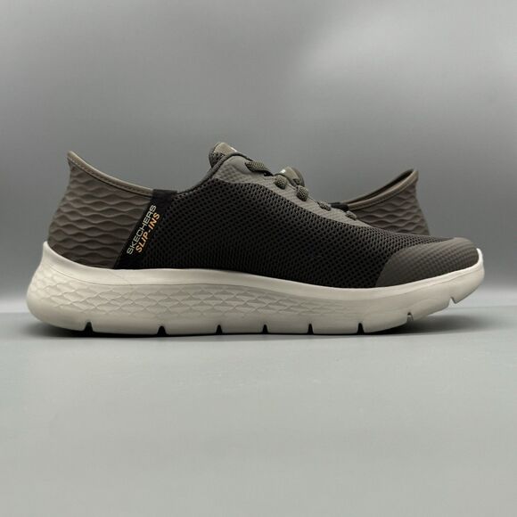SKECHERS Go Walk Flex Brown Slip-ins Sneaker Men's Size 10.5 Extra Wide Fit - Picture 7 of 12